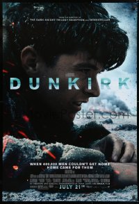 7k625 DUNKIRK advance DS 1sh 2017 Christopher Nolan, Tom Hardy, Murphy, different close-up!