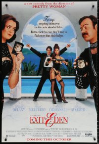 7k629 EXIT TO EDEN advance DS 1sh 1994 Rosie O'Donnell & Dan Aykroyd investigate S&M island!
