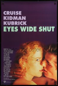 7k630 EYES WIDE SHUT 1sh 1999 Stanley Kubrick, romantic close-up of Tom Cruise & Nicole Kidman!