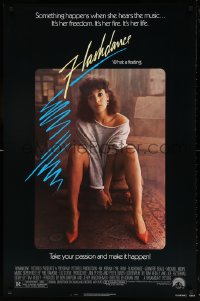 7k637 FLASHDANCE 1sh 1983 sexy dancer Jennifer Beals, take your passion and make it happen!