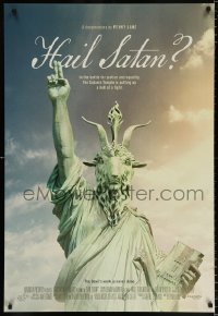 7k671 HAIL SATAN DS 1sh 2019 completely different image of devil statue, his work is never done!