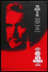 7k700 HUNT FOR RED OCTOBER 1sh 1990 Russian military submarine captain Sean Connery!