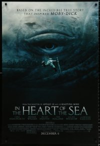 7k702 IN THE HEART OF THE SEA advance DS 1sh 2015 Ron Howard, Chris Hemsworth, huge whale eye!