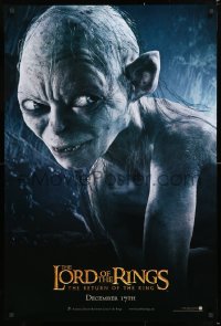 7k766 LORD OF THE RINGS: THE RETURN OF THE KING teaser DS 1sh 2003 CGI Andy Serkis as Gollum!