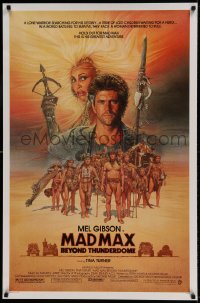 7k772 MAD MAX BEYOND THUNDERDOME 1sh 1985 art of Mel Gibson & Tina Turner by Richard Amsel!