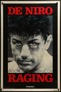 7k848 RAGING BULL teaser 1sh 1980 Martin Scorsese, classic Kunio Hagio art of Robert De Niro!
