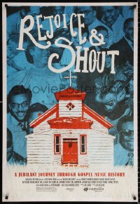 7k858 REJOICE & SHOUT DS 1sh 2010 Smokey Robinson, Andrae Crouch, cool image of country church!