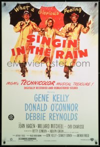 7k896 SINGIN' IN THE RAIN DS 1sh R2000 Gene Kelly, Donald O'Connor, Debbie Reynolds, classic!
