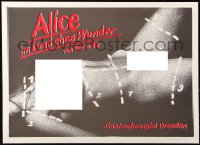 7k066 ALICE IM LAND OHNE WUNDER signed 18x25 East German stage poster 1985 by Hoffman!