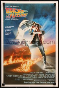 7k125 BACK TO THE FUTURE mini poster 1985 Robert Zemeckis, Michael J. Fox, Christopher Lloyd!