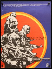 7k353 DAY OF WORLD SOLIDARITY WITH PALESTINE 20x26 Cuban special poster 1975 guns!