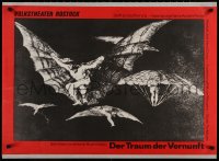 7k069 DER TRAUM DER VERNUNFT 23x33 East German stage poster 1973 Antonio Buero Vallejo!