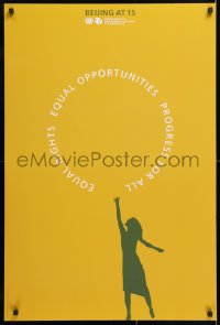 7k364 EQUAL RIGHTS EQUAL OPPORTUNITIES PROGRESS FOR ALL 24x36 special poster 2010 woman reaching for sky!