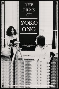 7k171 FILMS OF YOKO ONO 24x36 film festival poster 1991 great image of her and John Lennon!