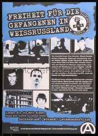 7k375 FREIHEIT FUR DIE GEFANGENEN IN WEISSRUSSLAND German special poster 2000s Belarus!