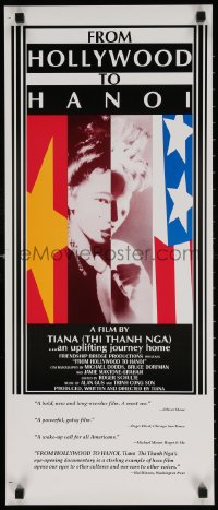 7k376 FROM HOLLYWOOD TO HANOI 13x30 special poster 1992 Tiana Alexandra, Vietnam!