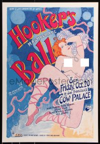 7k388 HOOKER'S MASQUERADE BALL 20x29 special poster 1978 super sexy nude artwork by R. Gotsch!