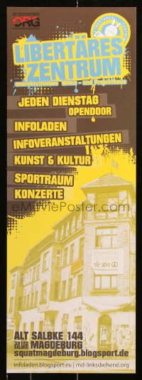 7k403 LIBERTARES ZENTRUM 9x25 German special poster 2000s for organization in Magdeburg Germany!