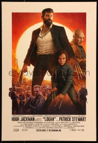7k130 LOGAN IMAX mini poster 2017 Jackman in the title role as Wolverine, claws out, top cast!