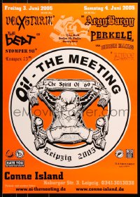 7k095 OI - THE MEETING 20x27 German music poster 2005 The Beat, Stomper 98, Perkele, and more!