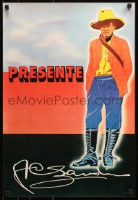 7k446 PRESENTE 18x26 Cuban special poster 1989 wonderful Alberto Blanco art of worker!