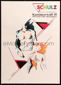 7k454 SCHULZ 17x23 German special poster 1994 cool different erotic art!