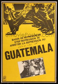 7k471 STOP REPRESSION IN GUATEMALA 17x25 Cuban special poster 1980 OSPAAL, Enriquez, graphic!