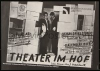 7k081 THEATER IM HOFF 16x23 East German stage poster 1986 several plays, cool image!