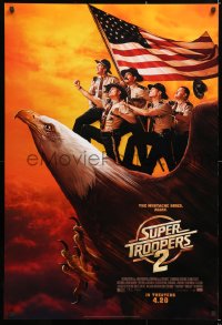 7k925 SUPER TROOPERS 2 advance DS 1sh 2018 Jay Chandrasekhar, Kevin Heffernan, completely wacky image!
