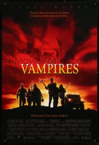 7k969 VAMPIRES DS 1sh 1998 John Carpenter, James Woods, cool vampire hunter image!
