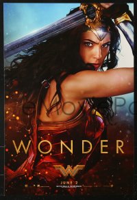 7k045 WONDER WOMAN group of 3 mini posters 2017 sexiest Gal Gadot in title role & as Diana Prince!