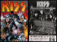 7m023 LOT OF 20 FOLDED 24X36 KISS COMIC BOOK ADVERTISING POSTERS 2002 great art of the rock band!