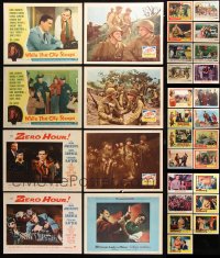 7m209 LOT OF 39 DANA ANDREWS LOBBY CARDS 1940s-1950s Zero Hour, A Walk in the Sun & more!