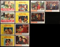 7m221 LOT OF 11 CORNEL WILDE LOBBY CARDS 1950s-1960s Naked Prey, Maricaibo, Operation Secret!