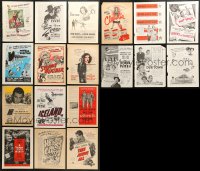 7m131 LOT OF 18 MAGAZINE ADS 1940s cool advertising for a variety of different movies!