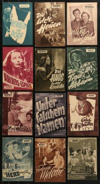 7m256 LOT OF 12 EAST GERMAN PROGRAMS 1950s many images from a variety of different movies!