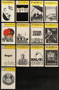 7m246 LOT OF 13 1971-75 PLAYBILLS 1971-1975 info for a variety of different Broadway shows!
