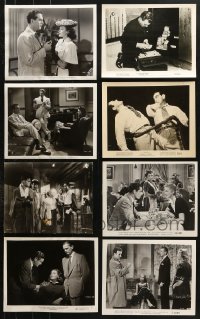 7m333 LOT OF 16 NOIR 8X10 STILLS 1940s-1950s great scenes from several different movies!