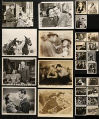 7m321 LOT OF 27 1940S 8X10 STILLS 1940s great scenes from a variety of different movies!