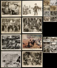 7m329 LOT OF 22 8X10 STILLS OF NATIVE AMERICANS IN WESTERNS 1940s-1950s scenes from cowboy movies!