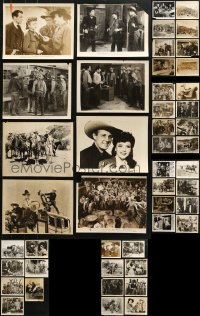 7m311 LOT OF 47 WESTERN 8X10 STILLS 1940s-1950s great scenes from several cowboy movies!