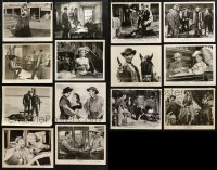 7m335 LOT OF 14 1950S WESTERN 8X10 STILLS 1950s great scenes from several cowboy movies!