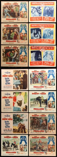 7m220 LOT OF 14 DEAN MARTIN AND JERRY LEWIS LOBBY CARDS 1950s-1960s Pardners, Jumping Jacks!