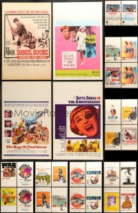 7m027 LOT OF 30 WINDOW CARDS 1960s-1970s great images from a variety of different movies!