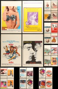 7m028 LOT OF 28 WINDOW CARDS 1960s-1970s great images from a variety of different movies!