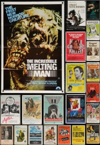7m071 LOT OF 38 FOLDED AUSTRALIAN ONE-SHEETS 1950s-1980s a variety of different movie images!