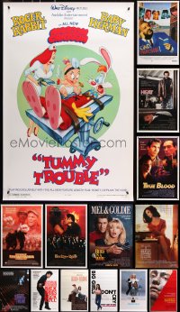 7m438 LOT OF 19 UNFOLDED MOSTLY SINGLE-SIDED MOSTLY 27X41 ONE-SHEETS 1990s cool movie images!
