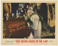 7p011 7 FACES OF DR. LAO LC #3 1964 Tony Randall as the abominable snowman pushing music machine!