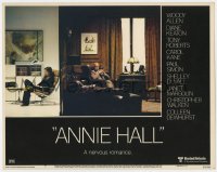7p045 ANNIE HALL LC #7 1977 classic scene of Woody Allen & Diane Keaton discussing sex frequency!