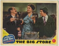 7p082 BIG STORE LC 1941 zany Groucho & Chico Marx toast Margaret Dumont, her money & themselves!